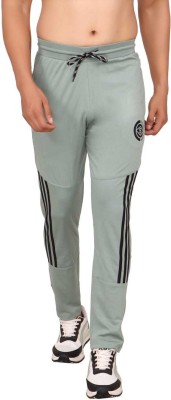 Saurya S prime Striped Men Light Green Track Pants