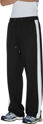 Dockstreet Striped Men Black Track Pants