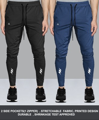 AVOLT Self Design Men Multicolor Track Pants