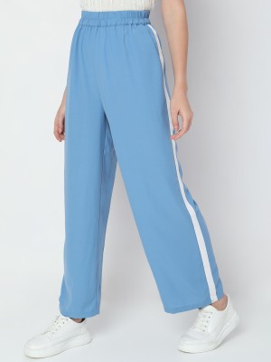 VERO MODA Solid Women Blue Track Pants