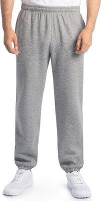 AURVY Solid Men Grey Track Pants