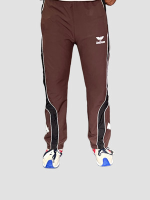 Anisom Printed Men Brown Track Pants