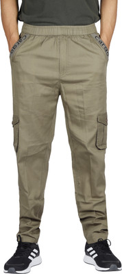 kartavya Solid Men Light Green Track Pants