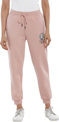 Honey By Pantaloons Printed Women Pink Track Pants