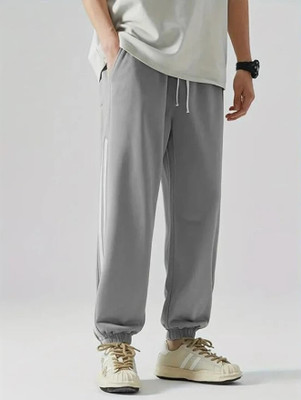 METRONAUT Striped Men Grey Track Pants