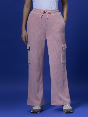 Pepe Jeans Solid Women Pink Track Pants