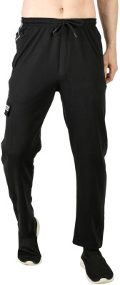 Urban Street Self Design Men Black Track Pants