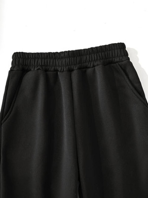 TRUFFLEGUM Loose Fit Women Black Trousers