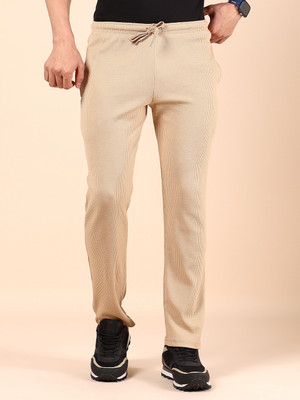 V-MART Solid Men Beige Track Pants