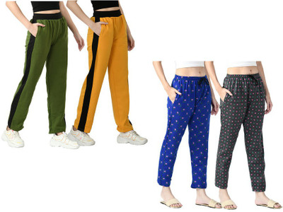 IndiWeaves Printed Women Multicolor Track Pants