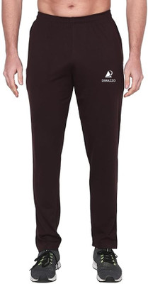 Diwazzo Colorblock Men Brown Track Pants