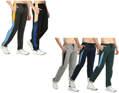 Indistar Solid Men Multicolor Track Pants