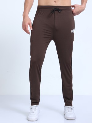 U&K Fashions Solid Men Brown Track Pants