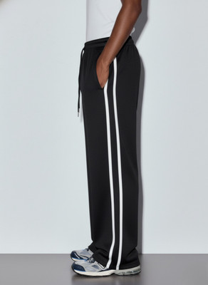 Dockstreet Striped Men White Track Pants