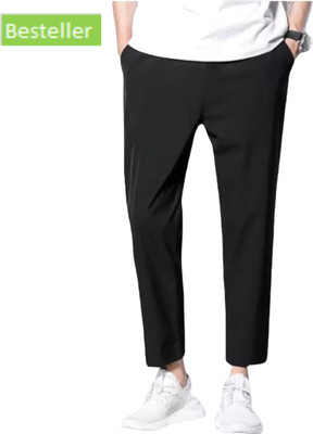 Mayankmk Solid Men Black Track Pants