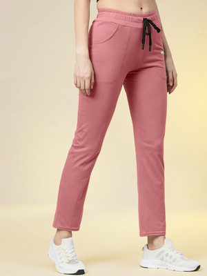 1 Stop Fashion Solid Women Pink Track Pants