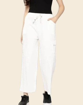 RPYD ENTERPRISE Solid Women White Track Pants