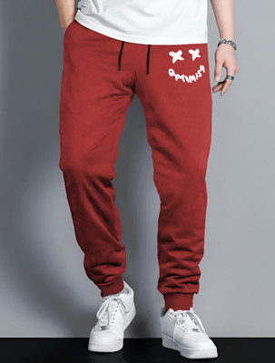 KELONBRO Printed Men Red Track Pants