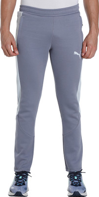 PUMA EVOSTRIPE Pants Solid Men Grey Track Pants