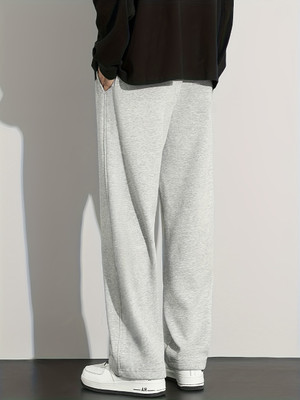 PROGENY Solid Men Grey Track Pants