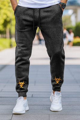 HouseOfCommon Solid Men Grey Track Pants