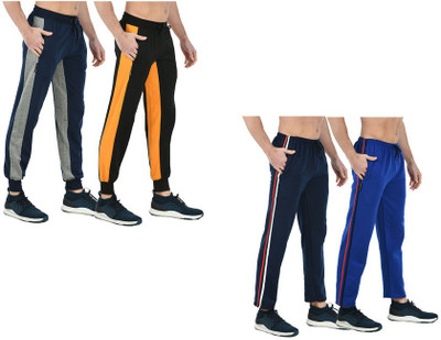 IndiWeaves Solid, Colorblock Men Multicolor Track Pants