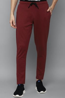 Allen Solly Solid Men Maroon Track Pants