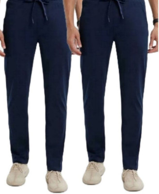 M2kFASHION Solid Men Dark Blue Track Pants