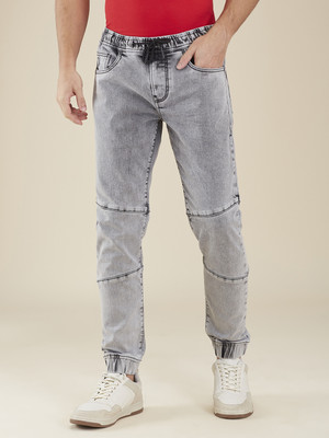 BEING HUMAN Solid Men Grey Track Pants