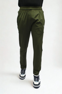 RV ROYAL Solid Men Olive Track Pants