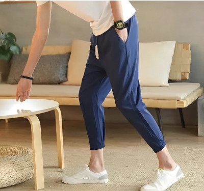 MATTILA Solid Men Dark Blue Track Pants