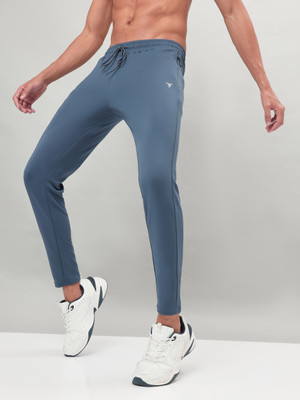 TECHNOSPORT Solid Men Light Blue Track Pants