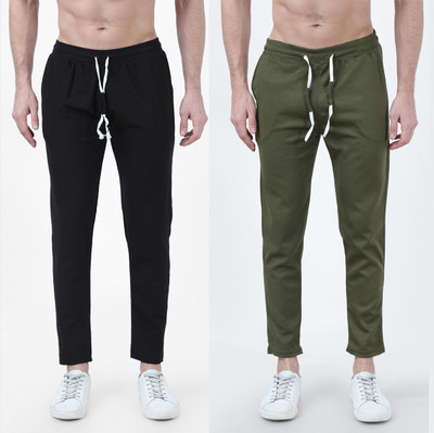 kushwaha fashion point Solid Men Black, Green Track Pants