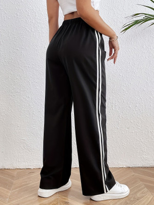 Daphne Maurier Solid Women Black Track Pants