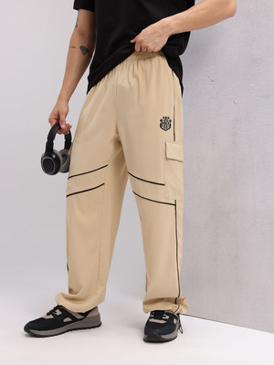 HRX by Hrithik Roshan Solid Men Beige Track Pants