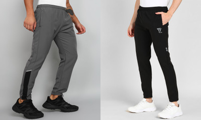 YUNEK Striped Men Multicolor Track Pants