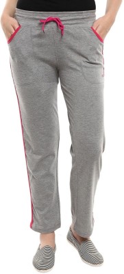 V-MART Striped Women Grey, Grey Track Pants