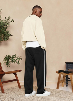 Dockstreet Solid Men White Track Pants