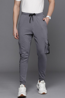 Allen Solly Solid Men Grey Track Pants