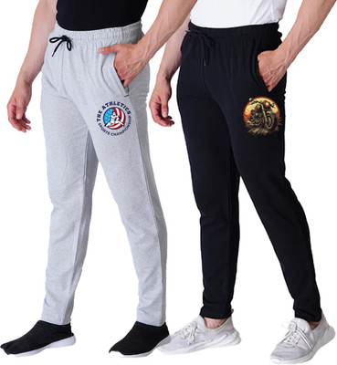 Peach Blossom Solid Men Multicolor Track Pants