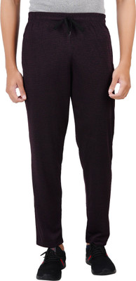 FEEL TRACK Solid Men Maroon Track Pants