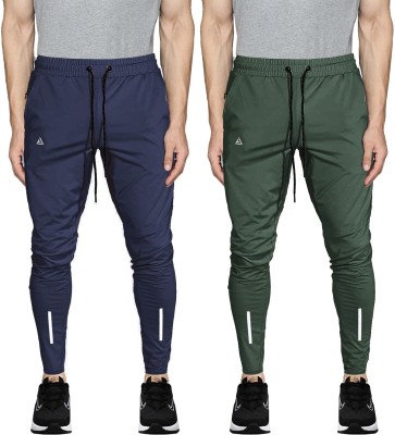 AVOLT Solid Men Blue, Green Track Pants