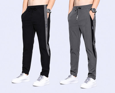 Joggers Park Striped Men Multicolor Track Pants