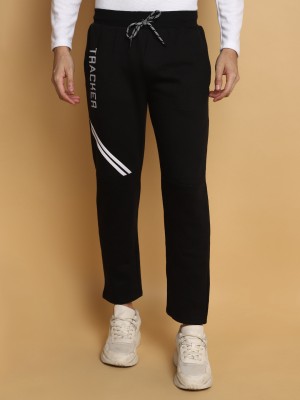 V-MART Colorblock Men Black, Black Track Pants