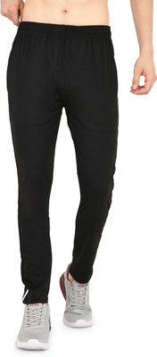 NAVRISE Striped Men Black Track Pants