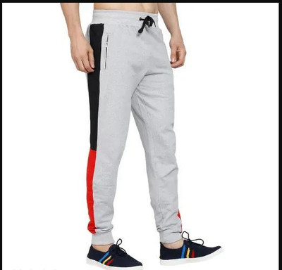 SMAKAT Colorblock Men Grey Track Pants