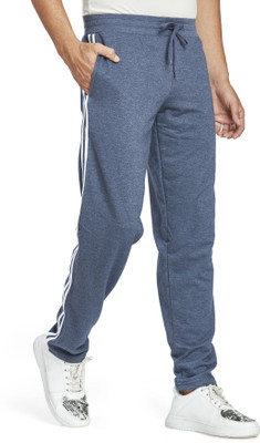 HoC Striped Men Blue Track Pants