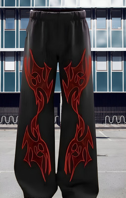CC CLASSY COVE Printed Men Black Track Pants