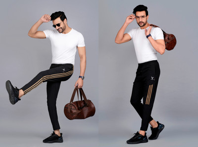 jorkk Striped Men Multicolor Track Pants