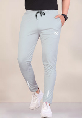 Septem Solid Men Grey Track Pants